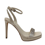 Guess Sandalo Grigio in Raso con Plateau t.12