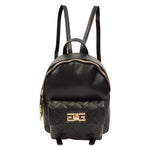 Gaelle Zaino Donna in Ecopelle Nero con Fantasia Matelasse a Rombi