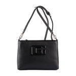 Gaelle Borsa a Tracolla Donna in Ecopelle Bottolata Nera con Maxi G Logo