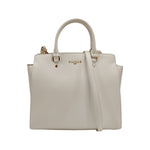 Gaelle Borsa a Mano Donna in Ecopelle Bianco con Tracolla e Logo Dorato