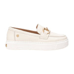 Carmela Mocassino Ghiaccio Donna con Morsetto in Pelle