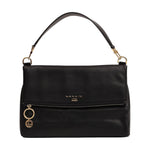 Nannini Firenze Borsa a Mano Jamie Donna in Pelle Nera con Tracolla