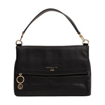 Nannini Firenze Borsa a Mano Jamie Donna in Pelle Nera con Tracolla