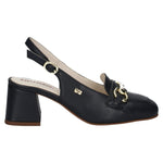 Valleverde Décolleté Blu con Accessorio Dorato t.6