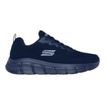 Skechers Sneakers da Uomo Blu Memory Foam in Tessuto