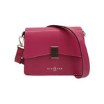 John Richmond Borsa a Tracolla Rigida Donna in Pelle FUcsia con Metalleria Argento
