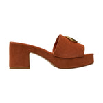 Guess Ciabatta Terra in Camoscio con Plateau t.6