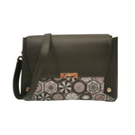 Gattinoni Roma Borsa a Tracolla Donna Teodosia in Ecopelle Marrone con Doppio Scomparto