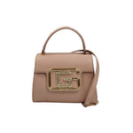 Gaelle Mini Borsa a Mano Donna in Ecopelle Rosa con Tracolla in Catena Dorata