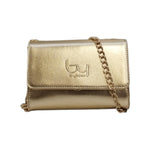 By Byblos Borsa a Tracolla Donna in Ecopelle Oro Laminato con Catena