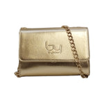 By Byblos Borsa a Tracolla Donna in Ecopelle Oro Laminato con Catena