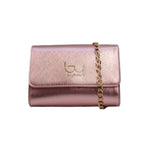 By Byblos Borsa a Tracolla Donna in Saffiano Rosa Laminato con Catena