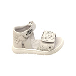 Balducci Sandalo Bianco con Fiori sullo Strappo da Bambina