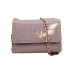 By Byblos Borsa a Tracolla Donna in Vernice Lilla con Catena