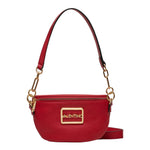 Mario Valentino Borsa a Spalla Marsupio Donna in Pelle Sintetica Rossa con Manico e Tracolla