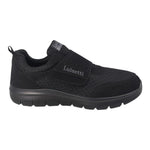 Luisetti Scarpa a Strappo Uomo in Tessuto e Nabuck Nera