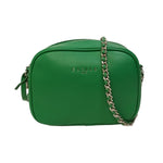 Gaelle Borsa a Tracolla Donna in Ecopelle Verde con Catena Argento