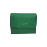 Gaelle Portafoglio Piccolo Donna in Ecopelle Verde con Bottoncino