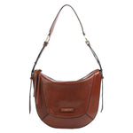 The Bridge Borsa a Spalla Cuoio Linea Fedora in Pelle da Donna