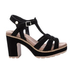 Refresh Sandalo Nero in Camoscio t.9 da Donna