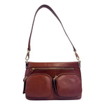 Mia Stella Borsa a Spalla Donna Cuoio con Tasconi Frontali e Tracolla