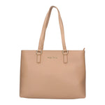 Mario Valentino Borsa a Spalla Beige in Ecopelle Martellata da Donna