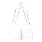 Mario Valentino Borsa a Spalla e Tracolla Donna in Pelle Sintetica Bianca Effetto Trapuntato