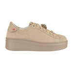 Gio+ Sneakers Platform Donna in Camoscio Tortora con Accessorio