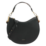 Coccinelle Borsa a Spalla Nero Linea Sunup con Tracolla in Pelle da Donna