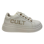 Cult Young Sneakers Bianca con Mini Borchie Dorate