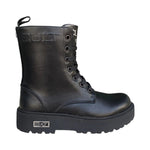 Cult Young Anfibio Nero con Lacci e Zip Laterale