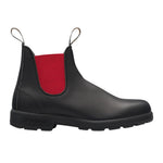Blundstone Beatles Uomo in Pelle Nera con Elastici Laterali Rossi