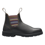 Blundstone Beatles Uomo in Pelle Marrone con Elastici a Righe Colorate