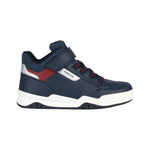 Geox Sneakers Alta Blu Rosso con Strappo da Bambino