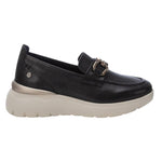 Carmela Mocassino Nero con Morsetto e Suola Bianca da Donna
