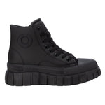 Refresh Sneakers Alta Donna in Ecopelle Nera