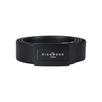 John Richmond Cintura Uomo in Pelle Nera Double Face