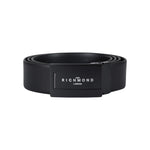 John Richmond Cintura Uomo in Pelle Nera Double Face