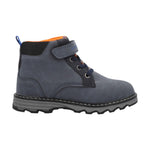 Lumberjack Polacchino Bambino in Ecopelle Blu con Strappo e Lacci Elasticizzati