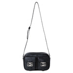 Gaelle Borsa a Tracolla Donna in Ecopelle Nera con Tasconi