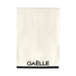 Gaelle Sciarpa Jaquard Donna Bianca con Scritta Logo