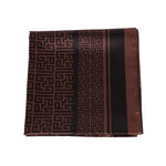 Gaelle Foulard Donna in Raso Marrone Monogramma