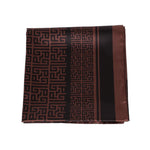 Gaelle Foulard Donna in Raso Marrone Monogramma