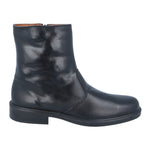 Luisetti Stivaletto Uomo in Morbidissima Pelle Nera con Zip Laterale