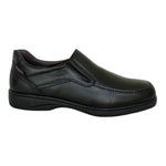 Luisetti Mocassino Uomo in Pelle Nera con Elastici Laterali e Bordi Cuciti