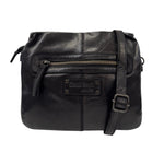 Gianni Conti Borsa a Tracolla Linea Zante Donna in Pelle Nera