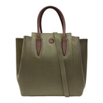 Caleidos Borsa a Mano Grande Donna in Pelle Verde con Tracolla