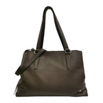 Caleidos Borsa a Spalla Grande Donna in Pelle Marrone con Tracolla