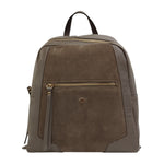 Caleidos Zaino Donna in Pelle e Camoscio Nebbia