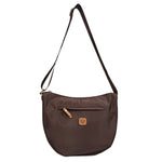 Caleidos Borsa a Tracolla Sacca Donna in Tessuto Marrone con Tasca Frontale